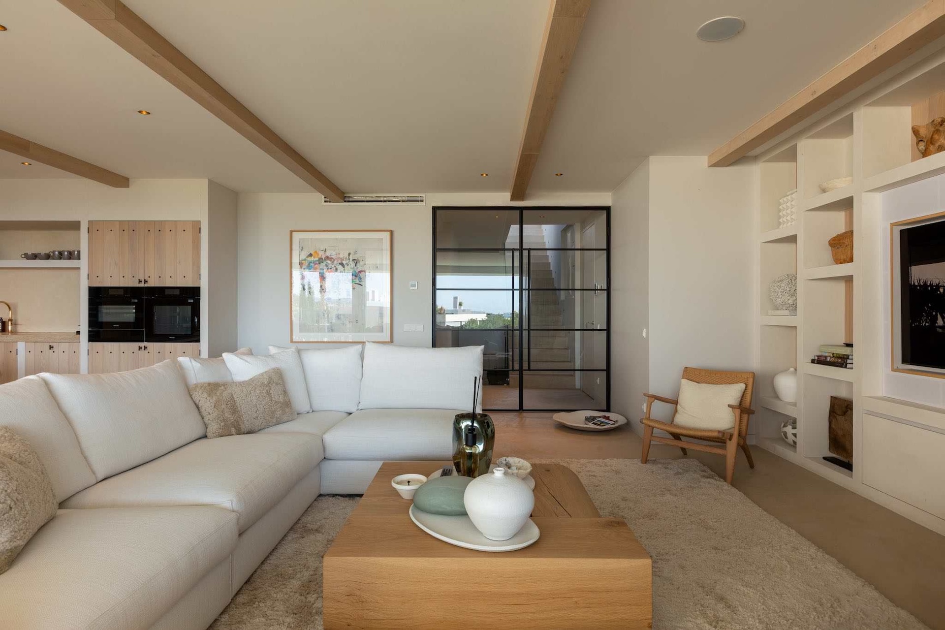 Resa estates Ibiza for sale Talamanca luxury apartment duplex living.jpg